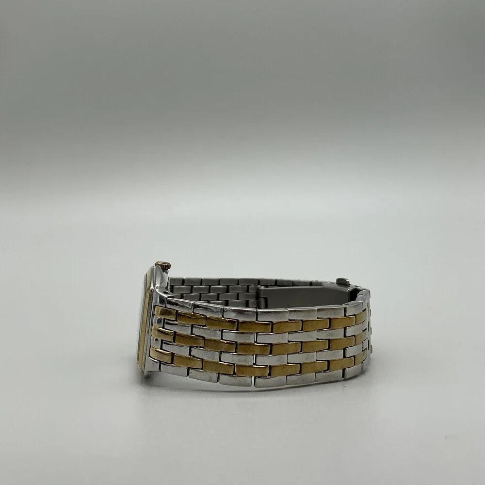 Fossil F2 ES-1414 Womens Watch 27mm Silver Gold Tone Stainless New Battery 6.75